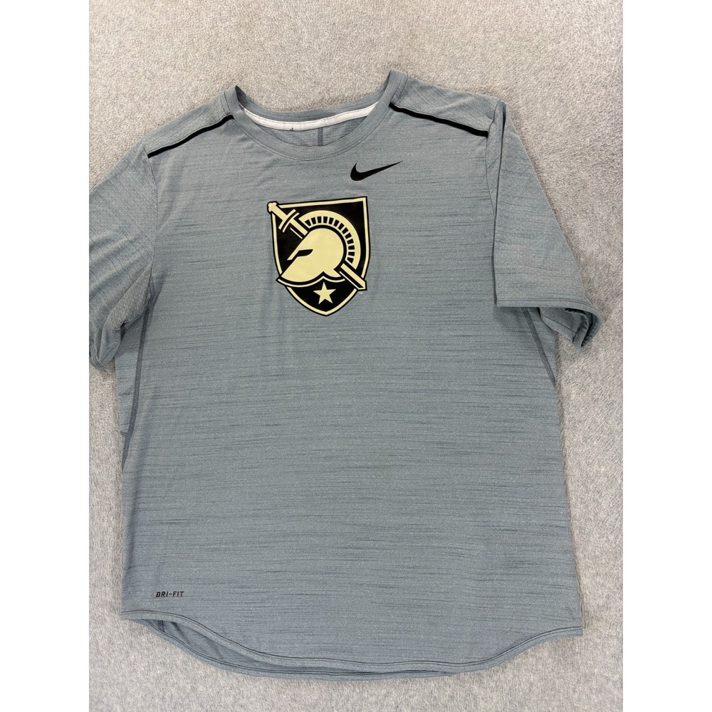 Army Black Knights Nike Screened Logo Campus S/S Crew Shirt (Men's XL) Gray